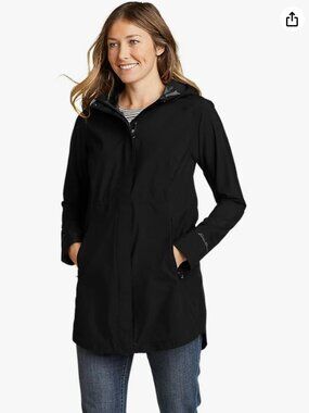 Tags On!  Eddie Bauer Cloud Cap Stretch Rain Jacket Parka